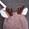 Trendy Woolen Hat Children Antlers Knitted Hat Christmas Hat Winter Halloween