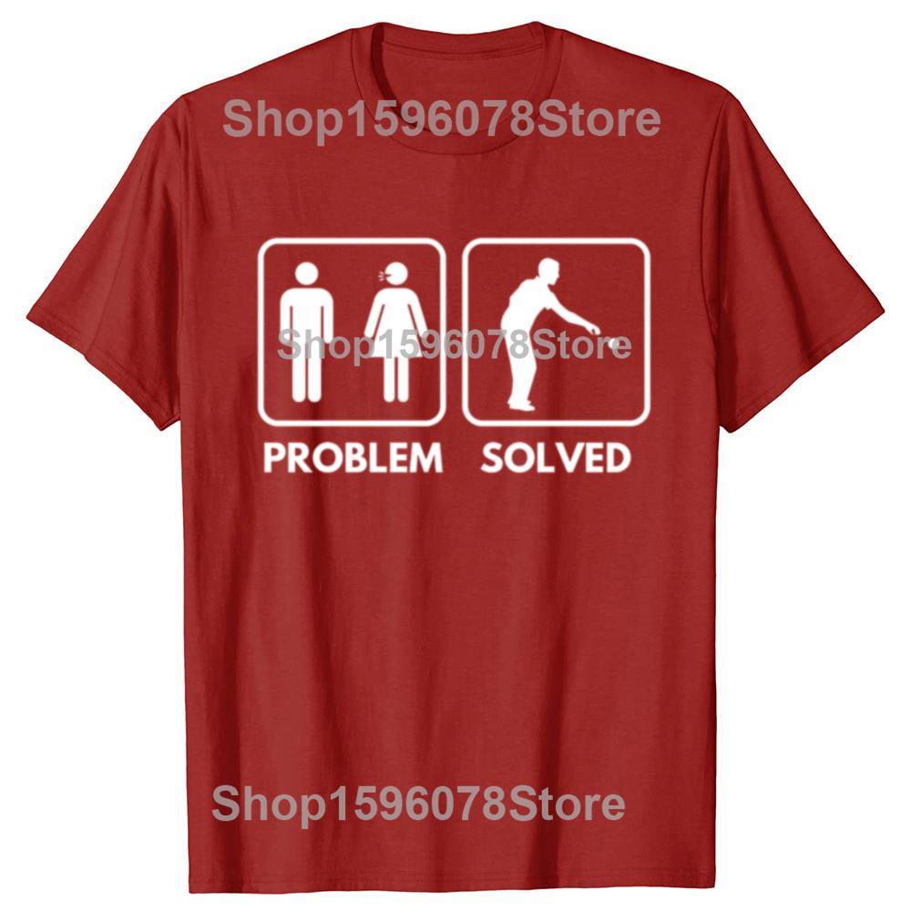 

Novelty Petanque Problem Solved T Shirts Graphic Streetwear Short Sleeve Birthday Gifts Summer Style Tshirt Mens Clothing S