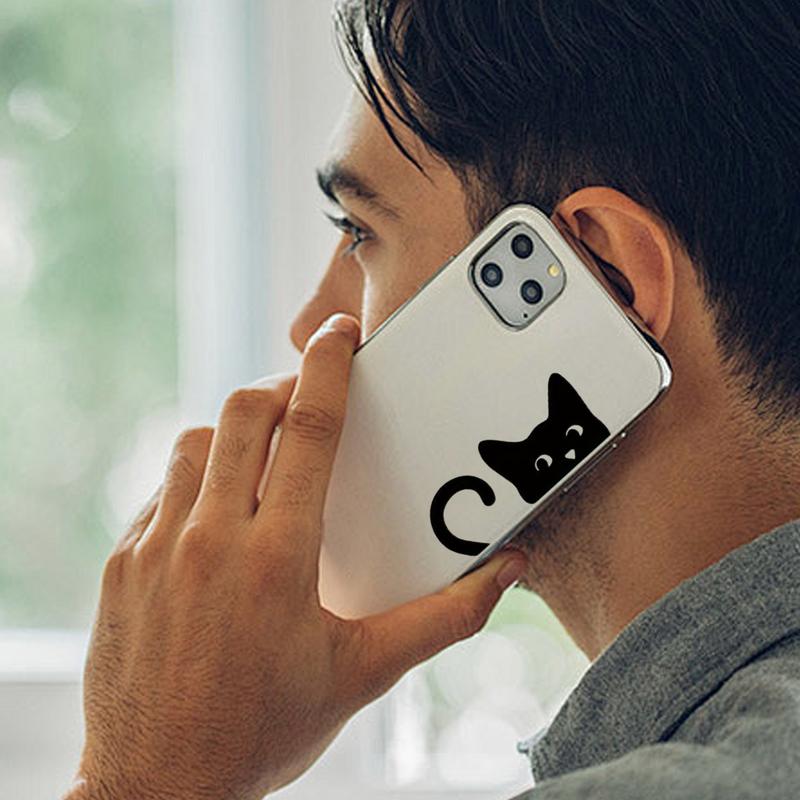 Peeking Cat Sticker for Car Window Cartoon Funny Peeking Cat Decals Safe and Harmless Auto Decoration Tool for Laptop Water