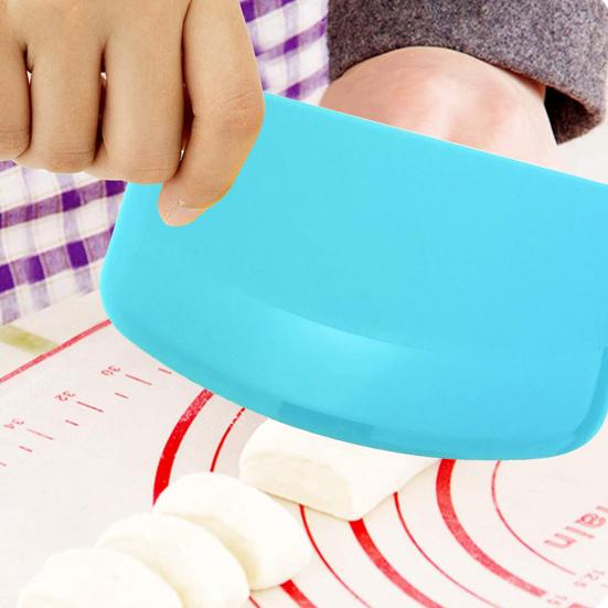 2Pcs Dough Cutter Set Bread Tools for Baking Semi-Circular Shape Dough Scraper with Ergonomic Design Easy
