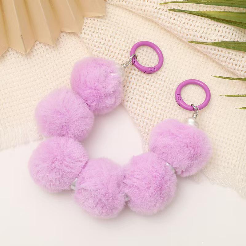 Yi Lian Autumn/Winter Beaded Tassel Handbag & Phone Case with Short Wrist Strap for Women