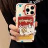 Polka Card Holder Phone Case with Puppy Stand and Lanyard for iPhone 15 PRO MAX 14 13 12 11 XS X XR SE 8 7 PLUS Phone Cover