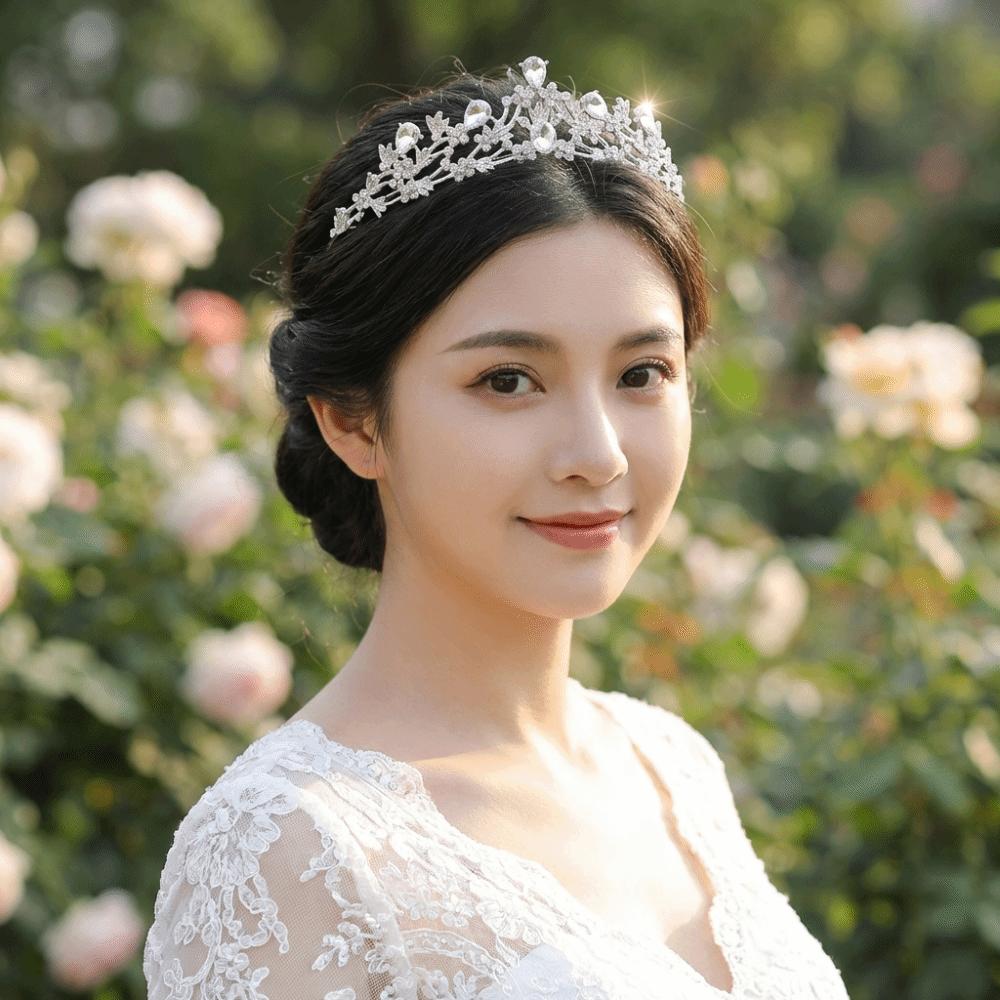 Sparkling Rhinestone Crown Headwear Adult Princess Tiara Wedding Ceremony Hair Accessories Prom