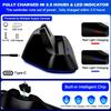 7 Lights  Auto-Align Charging Dock Station for PS5 PS Portal Charger Stand for PS Portal Handheld Stand Holder for PS5 PS Portal
