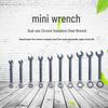 10-Piece Metric/Imperial Mini Mirror Polish Open/Box-end Combination Wrench Set