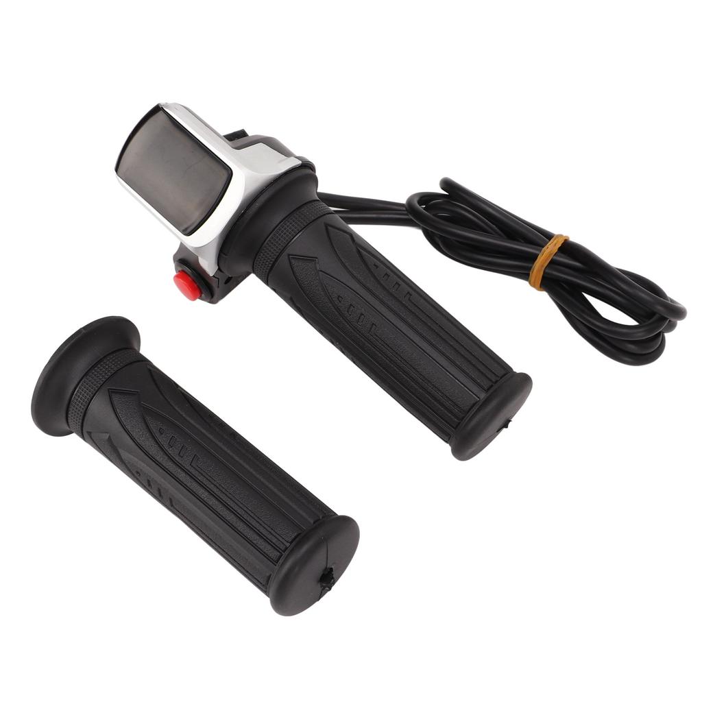 E Scooters Throttle Grip Comfortable Waterproof Adjustable Electric Bike Speed Governing Throttle Grip with LCD Display