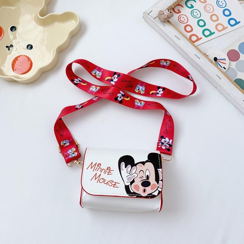 Mini Shoulder Kids Crossbody Bag With Mouse Donald Duck Print Design