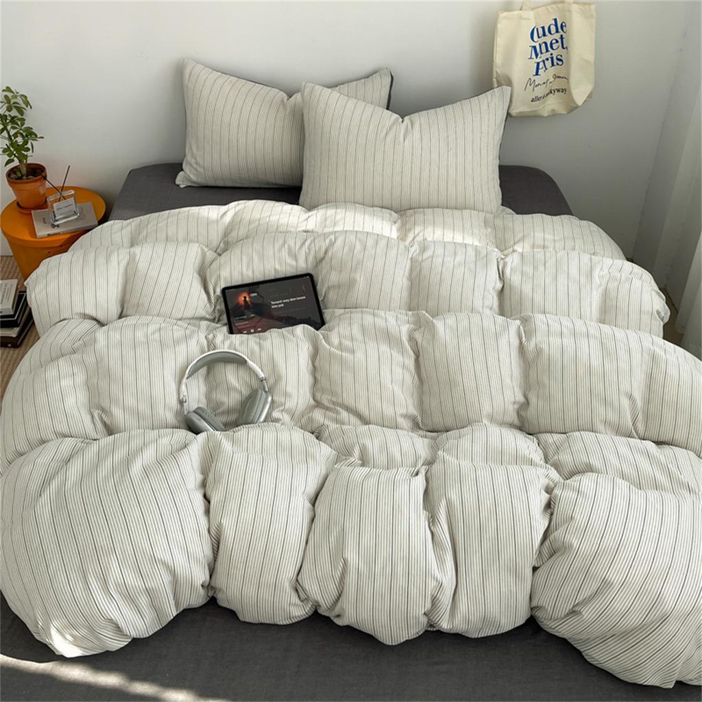 Minimalist Nordic Style All Cotton Color Woven Four Piece Set - Muyun