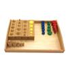 Plateau de rangement en bois Jouet d'apprentissage précoce Plateau de tri et de collecte Jouet interactif pour la maternelle Outil d'apprentissage et d'enseignement