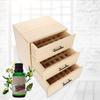 90-Slot Wooden Organizer Box 3-Layer Drawer Case Organizer Essential Oils Storage Organizer Keep Your Oil Safe & Space Saver