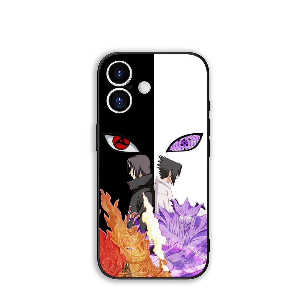 for Apple iPhone 16 15 14 Plus 13 12 Mini 17 Pro Max + 16E Air 16+ ProMax Phone Cover Case Narutos Comics Sasuke Uchiha Itachi