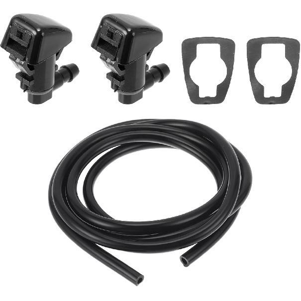 

Motoforti Windshield Washer Nozzle Kit for Dodge Nitro Windshield Spray Nozzles Wiper Spray Washer Jet No.55157319AA 2 Pcs Gaskets 1 Pcs 1.5 Meter