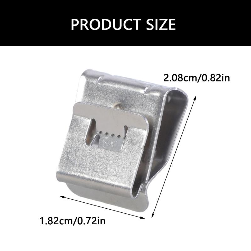 Paket med 200 rostfria kabelklämmor för solpanelsledningshantering och elektrisk organisation