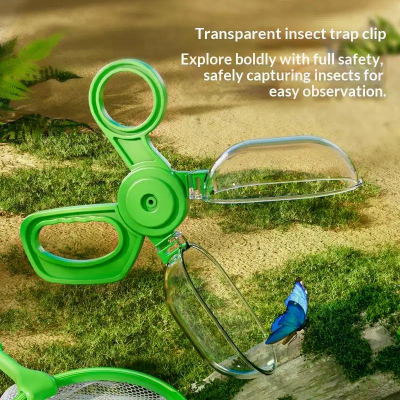 New 3/4Pcs Butterfly Trap Clip Tweezers Net Fishing Toy Children'S Outdoor Natural Exploration Scissors