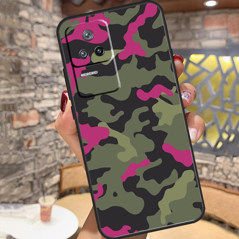 Camouflage Armeefall für Xiaomi 13 14 15 Ultra 11T 12T 13T 14T Pro POCO X7 Pro X3 X5 X6 M6 F5 F6 Pro Hülle