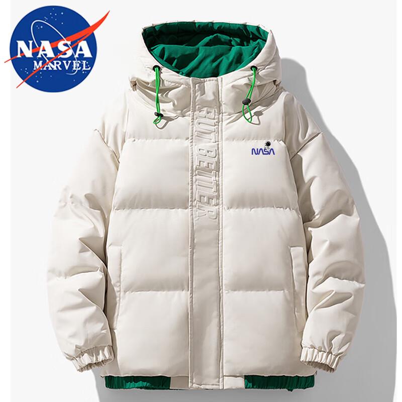 NASA MARVEL Men's Winter Hooded Puffer Jacket