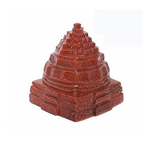 Меру Шри Янтра из Красного Солнечного Камня, Red Sunstone Meru Shree Yantra, Kalyan Puja