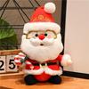Santa Claus & Deer Plush Toy - Christmas Elk Doll Gift for Kids. Add Custom Logo.
