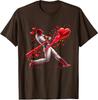 Valentine Baseball Player Drip Design Funny Baseball Unisex T-Shirt