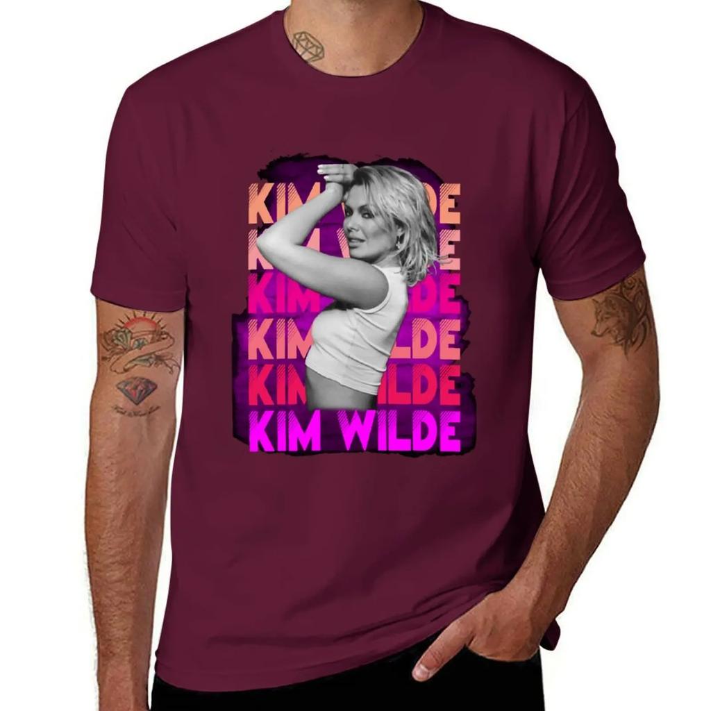 Kim Wilde 80s T-Shirt Plus Size Clothes Custom T Shirt Big and Tall T Shirts for Men