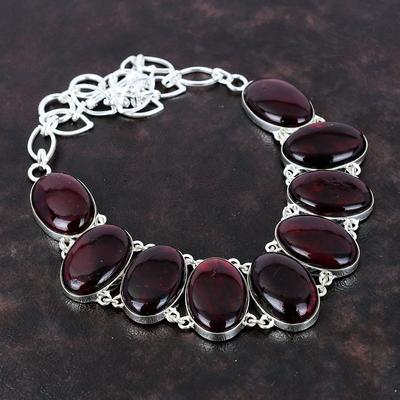 Rote Feuer Labradorit Halskette Handgefertigter Schmuck 925 Sterling Silber Halskette Designer Edelstein Schmuck Verstellbare Kette Halskette Geschenk für Mama