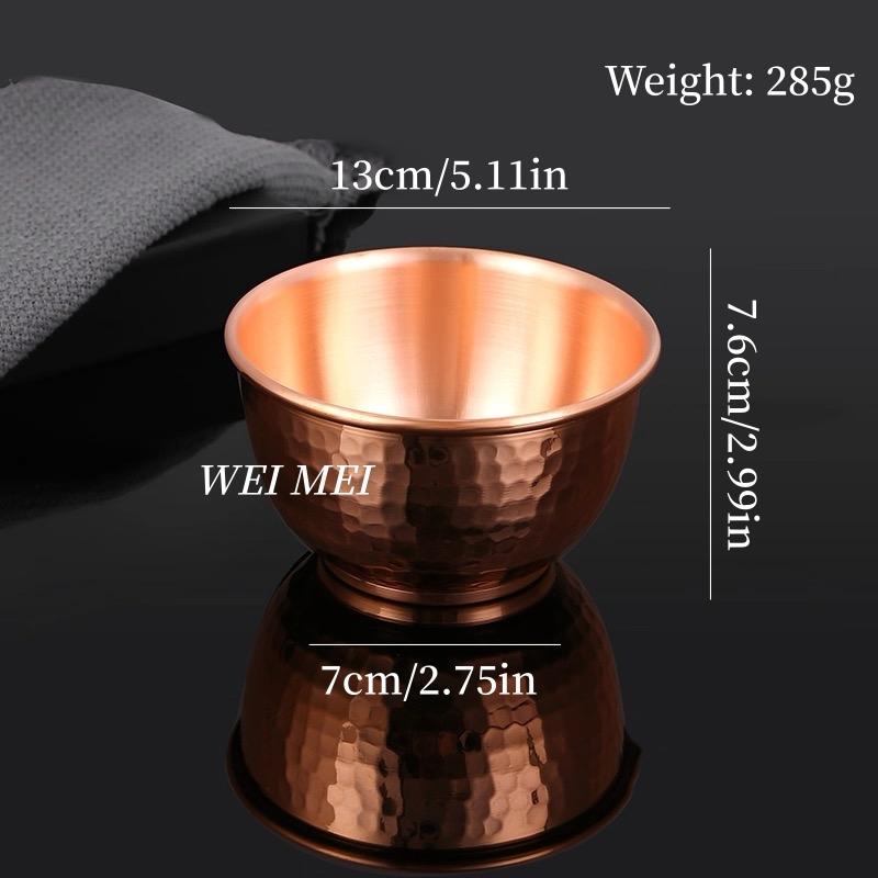 Handcrafted Vintage Copper Bowl,Exquisite Hammer Texture Finish Texture ,Pasta ,Salad Bowl,Portable Thickened Copper Tableware