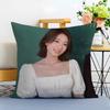 Actress Sweet P-Park Shin Hye Cushion Cover Washable Linen Pillowcase Soft For Sofa Bed Cozy Home Room Decor