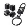 Car Wheel Tire Valve Stems Cap With Keychain Keyring Badge For Alfa Romeo Sportiva Giulia Giulietta 159 156 Stelvio Accessory Ze1