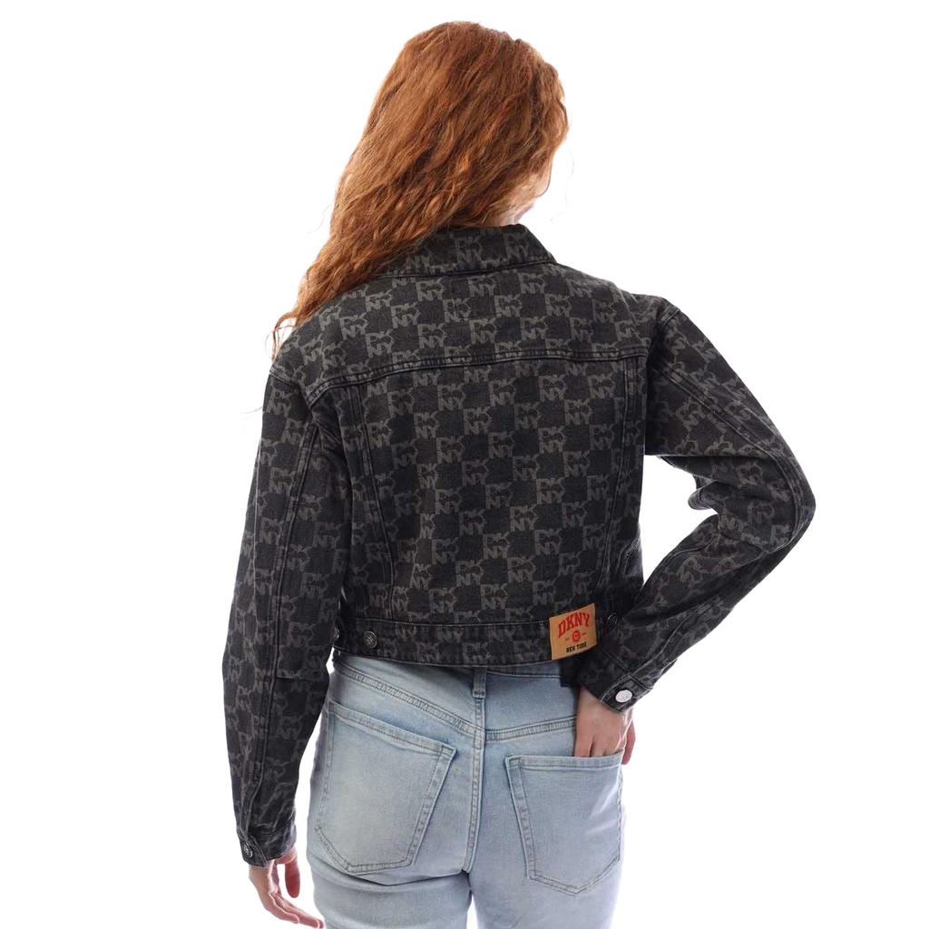 DKNY Womens/Ladies Repeat Logo Denim Jacket