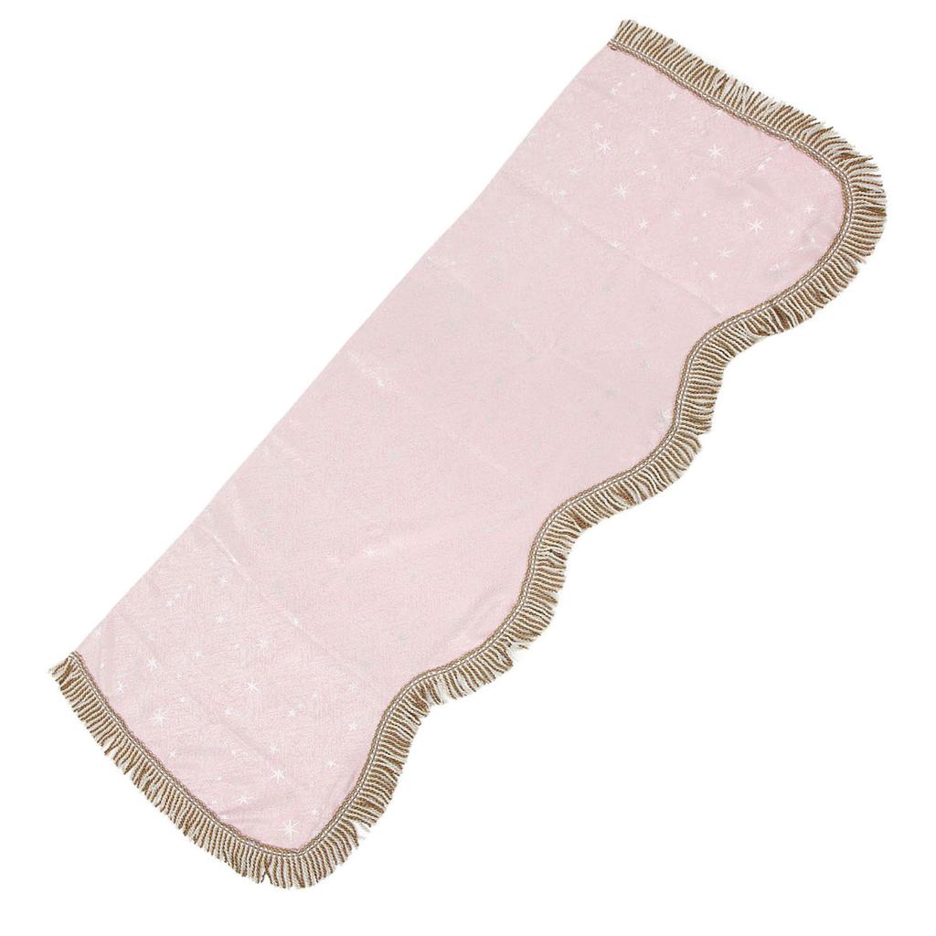 88 Key Piano Dust Proof Cloth Golden Velvet Keyboard Protective Cover with Tassel DecorationPink