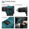 3 IN 1 Mini Electric Screwdriver Brushless Cordless Impact Drill 25+3 Torque Wireless Power Driver With 1/2pcs Li-Ion Battery