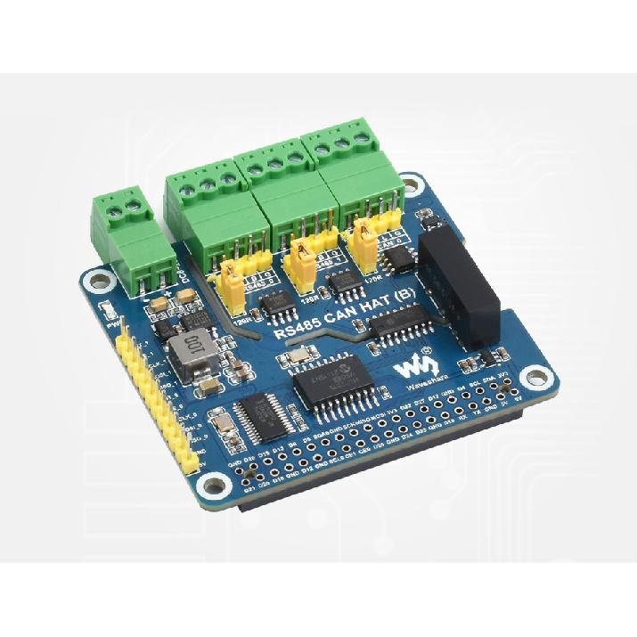 Raspberry Pi RS485 CAN HAT (B) 2-Ch RS485 1-Ch CAN Industrial Grade Isolation Protection for Raspberry Pi