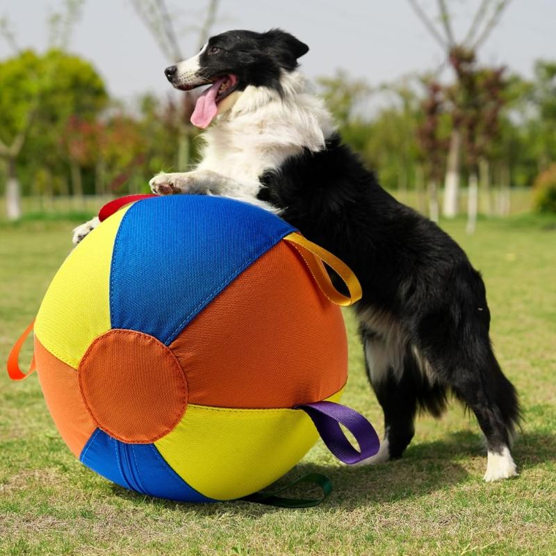Dog Herding Ball Cover Interactive Inflatable Toy For Dog Encouraging Exercise and Outdoor Game Fun Bouncy Toy