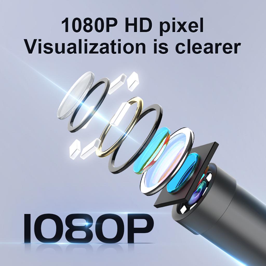 8mm Single Lens Industrial Endoscope 1080P High Definition Digital Borescope Inspection Camera Waterproof For Pipe Sewer