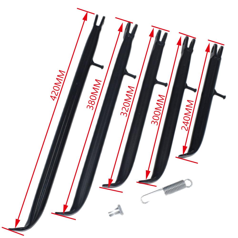 240MM - 420MM Dirt Pit Bike Sidestand with Spring Set 125cc 110cc 140cc for BSE Side Kick Stand for TTR  10 12 14 16 Inch