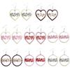 Mother'S Day Wooden Earrings Mother'S Day Word Earrings