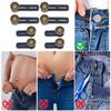 8Pcs Jeans and Pants Button Extenders Jeans Adjustable Retractable Button Set Waistband Extender for Men and Women Jeans Button