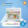 Dake Pincang Large Capacity Waterproof Acrylic Marker Pens - Round Tip, Non-toxic, Perfect for DIY Graffiti and Student Use.