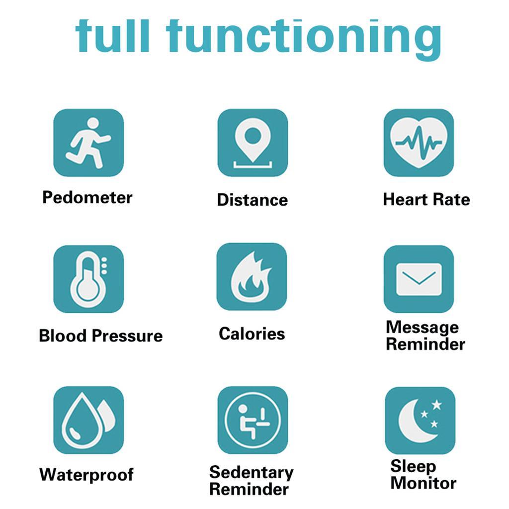M4 Smart Sport Bracelet 0.96 LCD Single Touch Screen Sleep Heart Rate Blood Pressure Monitor Message Call Reminder
