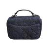 Tory Burch Tb-Willa Classic Quilted Flap Wool Chain Shoulder Crossbody Mini Bag Women Bags Navy-Blue 86050-410