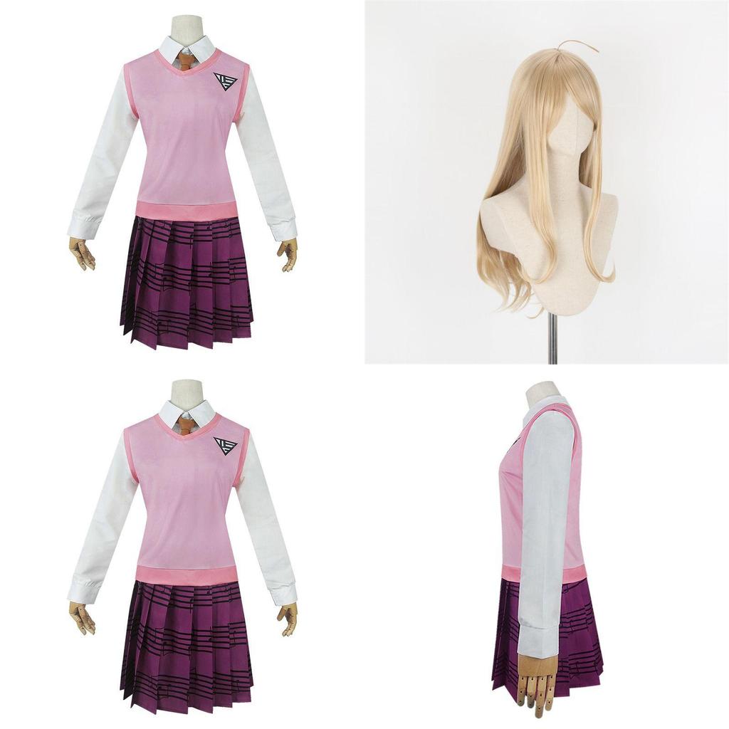 Stijlvol Danganronpa V3 Akamatsu Kaede Cosplay Kostuum Volledige Set Voor Modieuze Fans