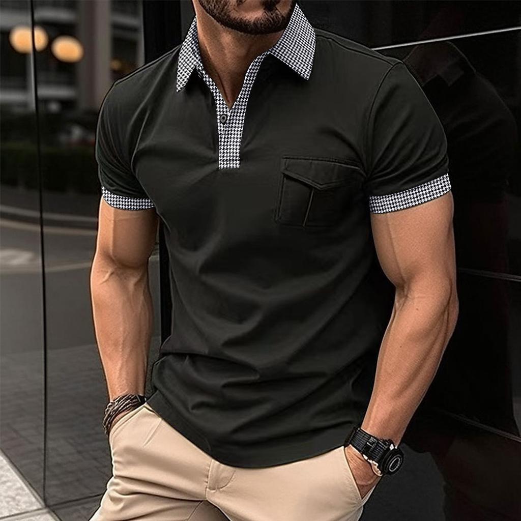 New Men's Short-sleeved Polo Shirts for Spring and Summer