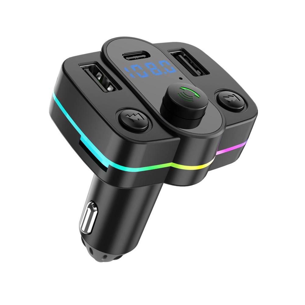 Car Charger Fast Charging Bluetooth Mp3 Player Hands-free PD/QC3.0 M42/ M39/ M45 Button Style With Ambient Light
