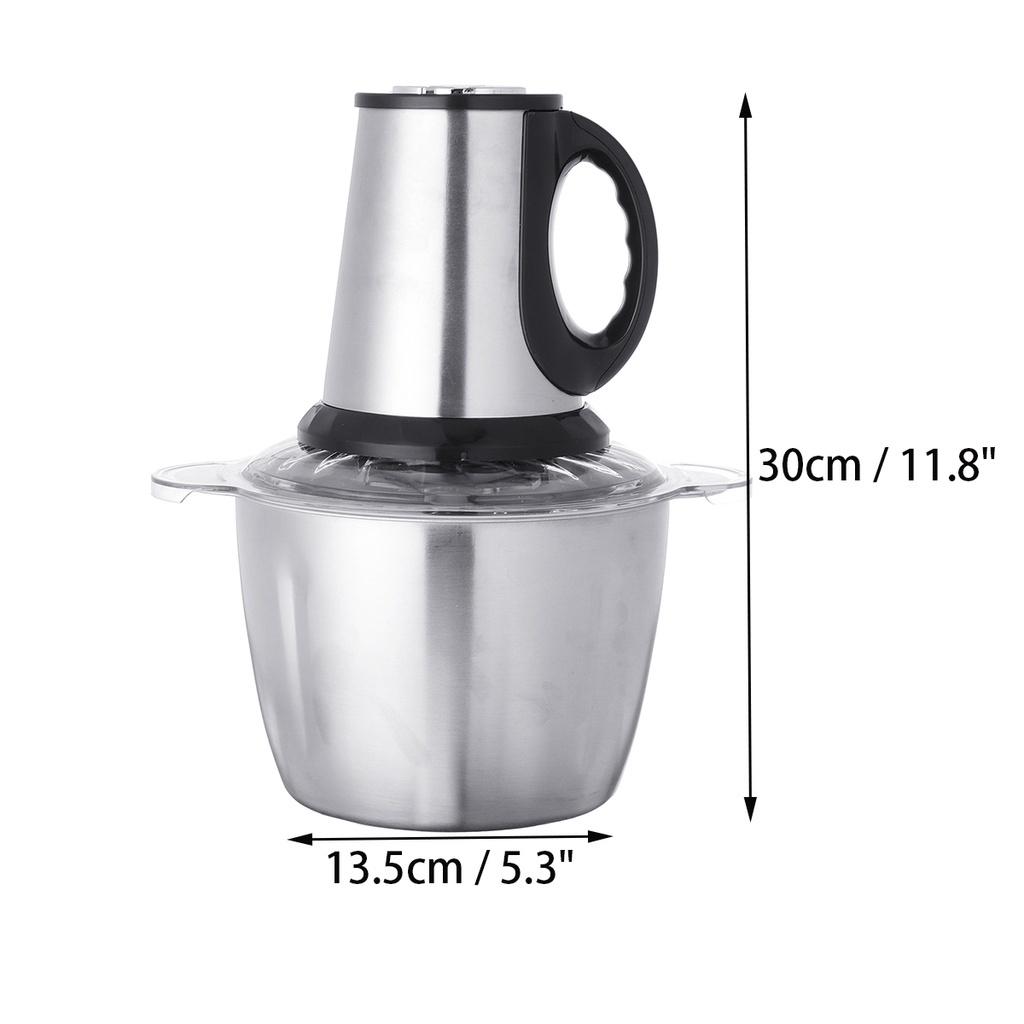 

Электрический измельчитель 800 Вт, 3 скорости, Мясорубка из нержавеющей стали, Бытовая автоматическая машина для измельчения мяса, Пищевая, 3 л