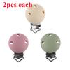 6pcs New Color 30mm Silicone Round Metal Clips DIY Bag Hat Chain Keychain Holder Clamps Jewelry Handmade Accessories