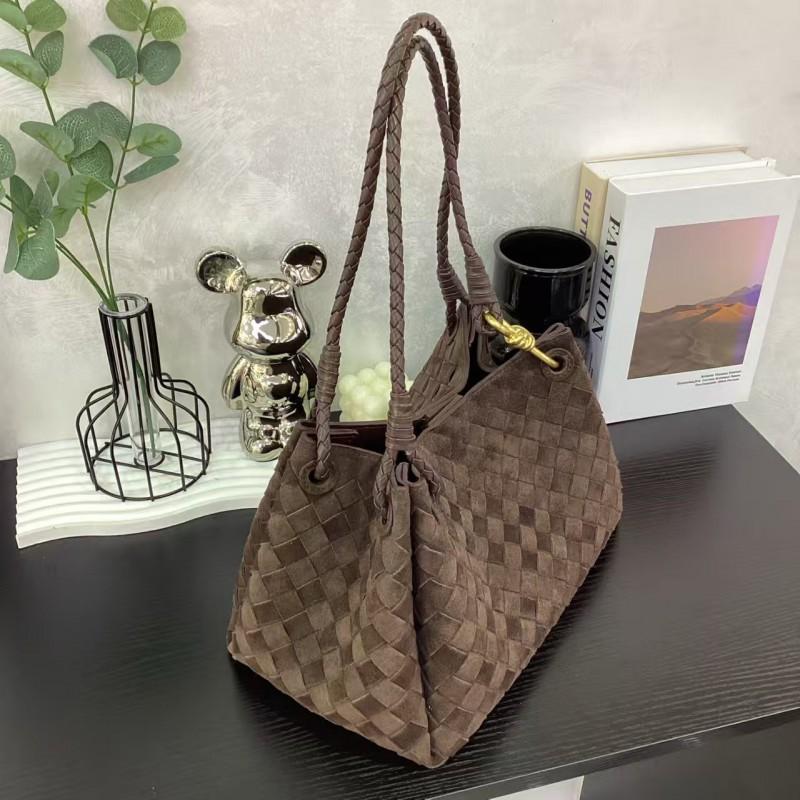 New Style Woven Parachute Bucket Bag Fashionable High-end Large-capacity Portable Underarm