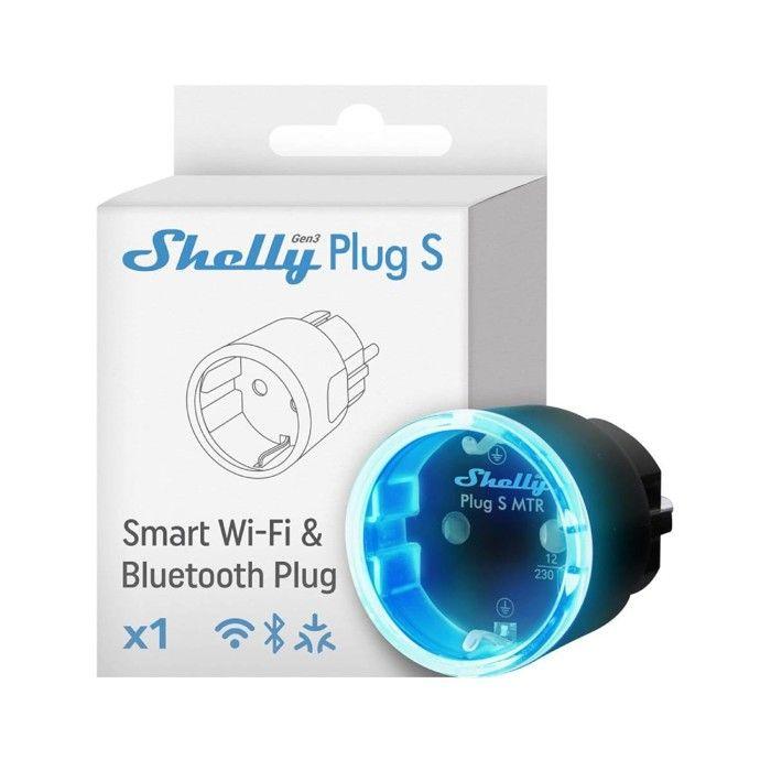 Prise connectée - shelly - plug s gen3 - wi-fi - programmable - suivi de consommation