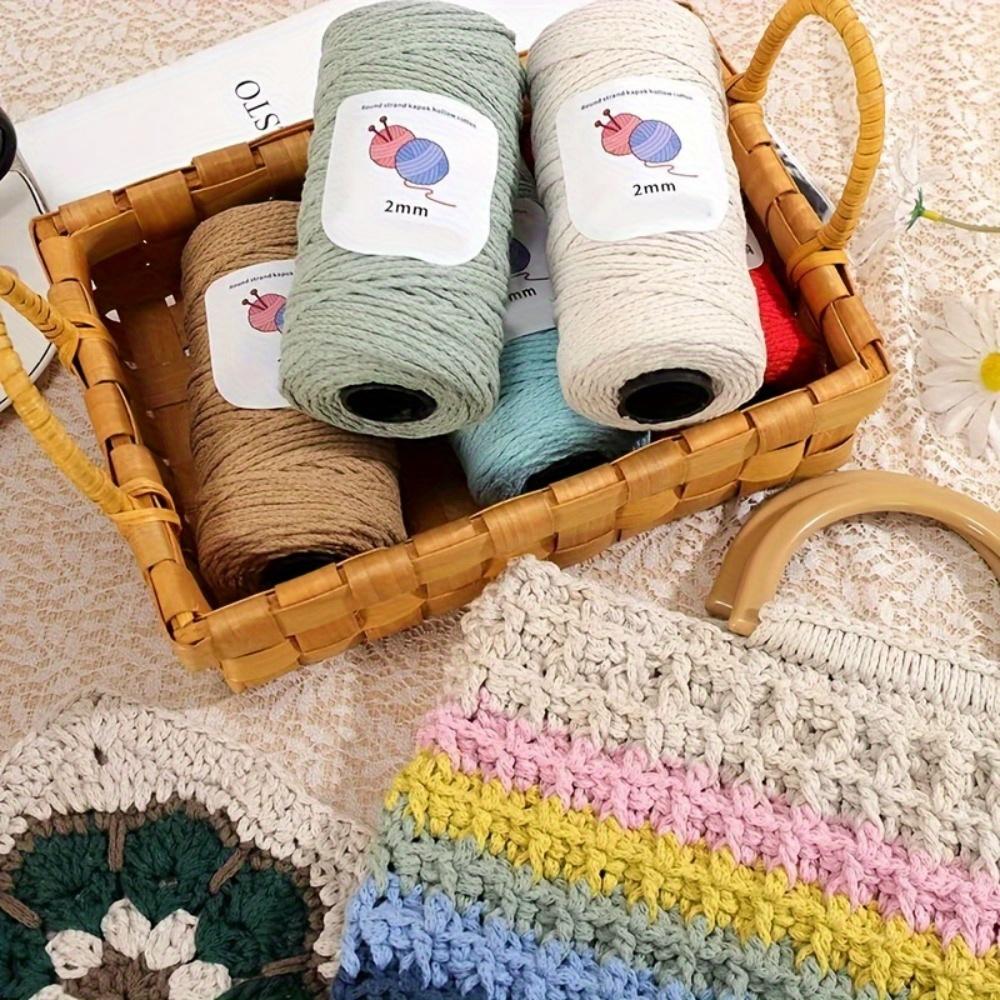 2pcs Multicolor Cotton Blend Yarn Versatile for Knitting & Crochet Variegated Ombre Marled Thick-Thin Styles Perfect for Sweaters Scarves Hats