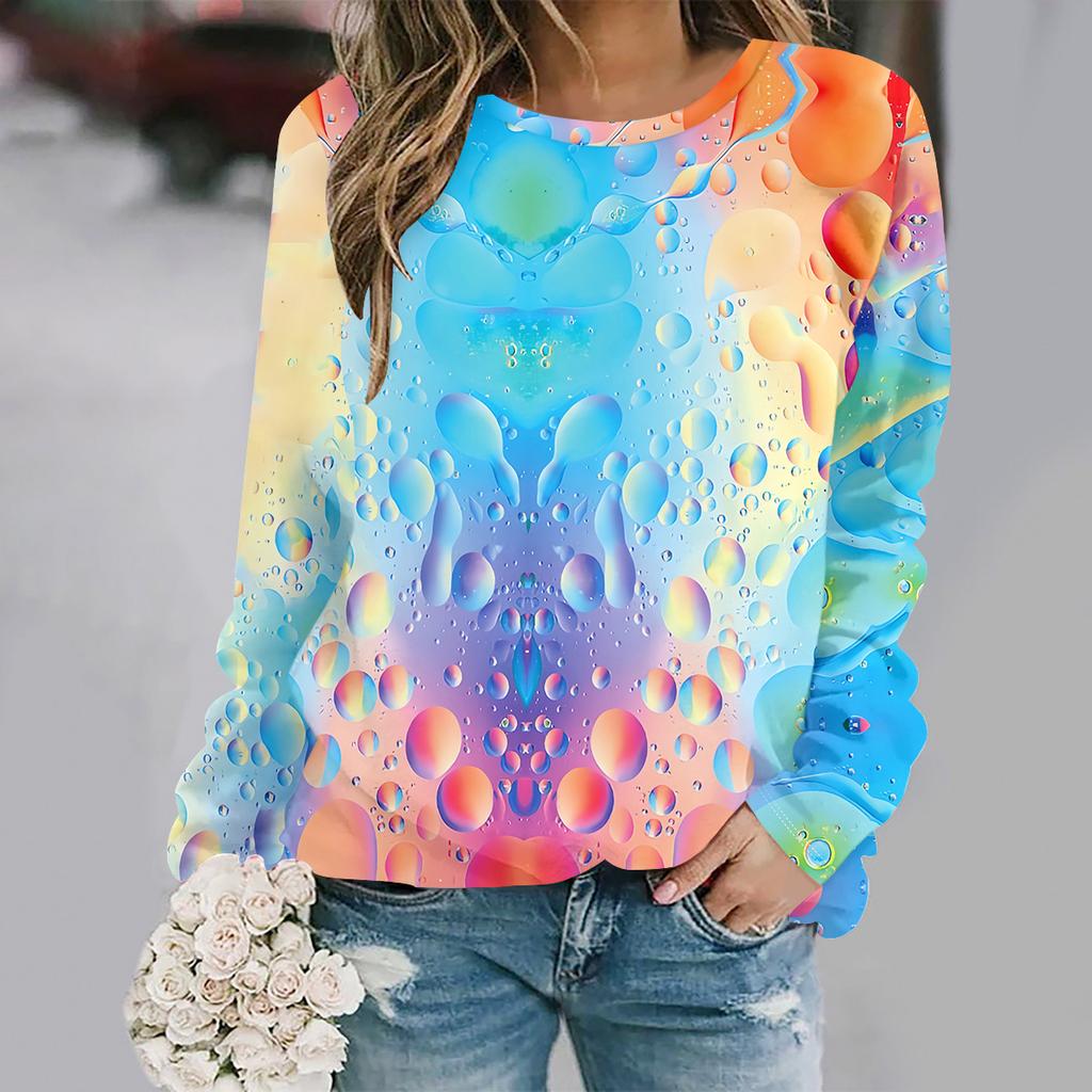 Evropská a americká móda nadměrných velikostí 2025 Dámské elegantní tričko s dlouhým rukávem a výstřihem do V