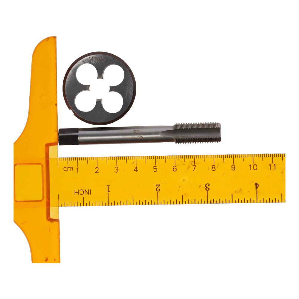 M12 x 1,25 mm Metrisk Gjengetapp og Gjengehode Sett med Rundt Gjengehode Maskin Gjenge Skruegjenge Tapp & Gjengehode Sett Mutter Skrue Bolt Gjenge reparasjon